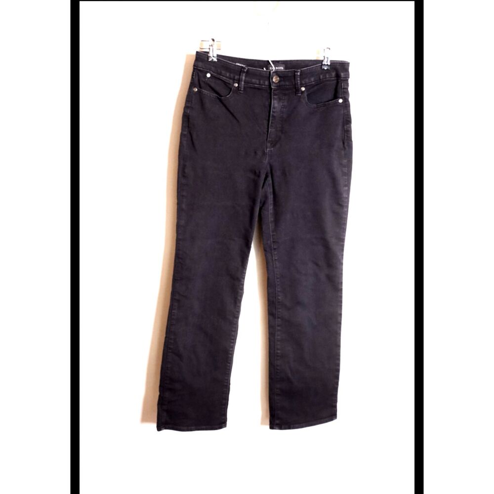 Talbots Petite Black Barely Boot Jeans Size 6P Stretch